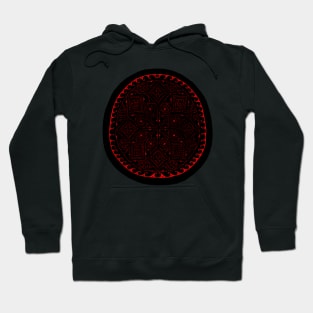 Coptic Textile Star Geometric Print Hoodie